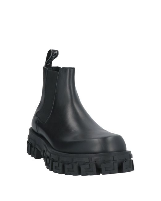 Versace Black Ankle Boots for men