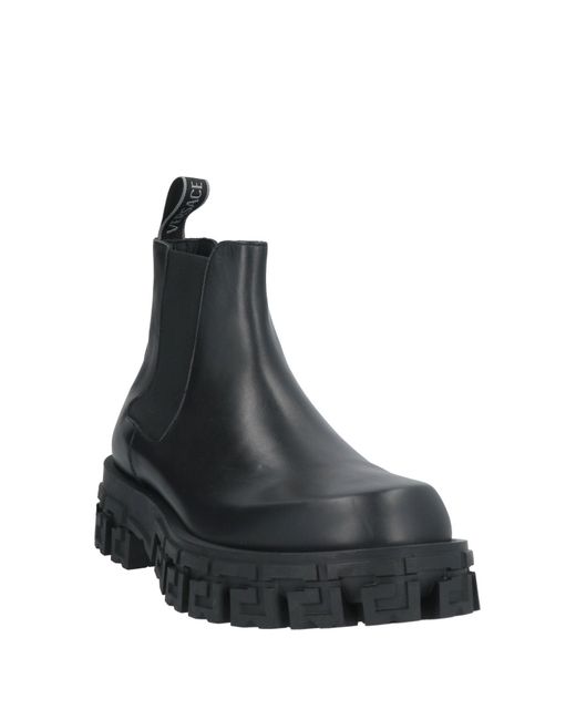 Versace Black Ankle Boots for men