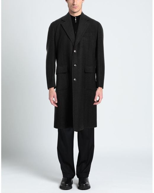 De Petrillo Black Coat for men