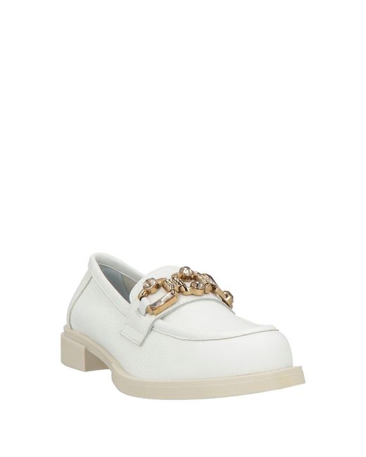 Bervicato White Loafers