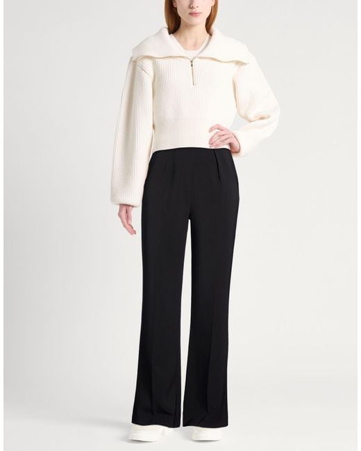 Elisabetta Franchi Black Pants Polyester, Elastane