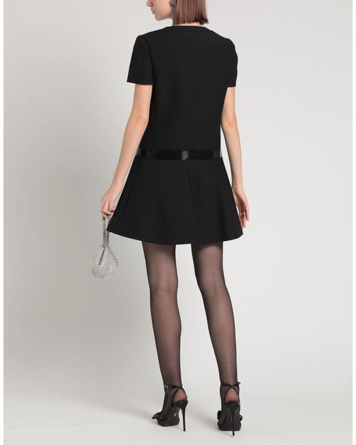 Céline Black Mini Dress Wool, Polyamide