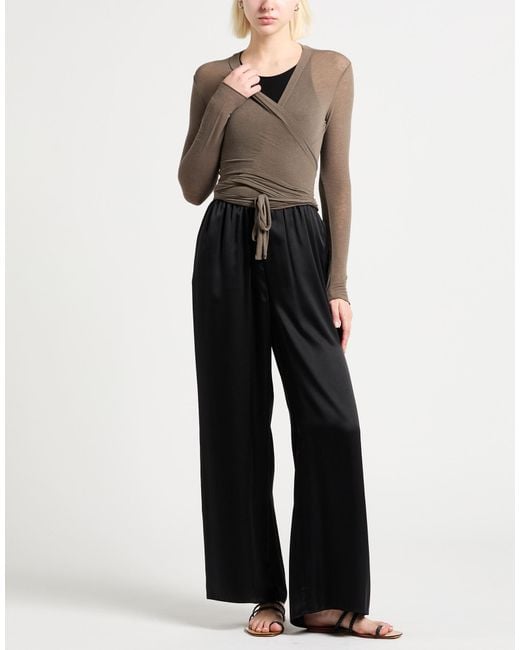 Alpha Studio Brown Wrap Cardigans Viscose, Polyamide, Cashmere, Elastane