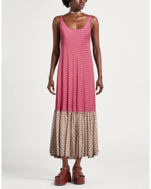 Maliparmi Pink Maxi Dress
