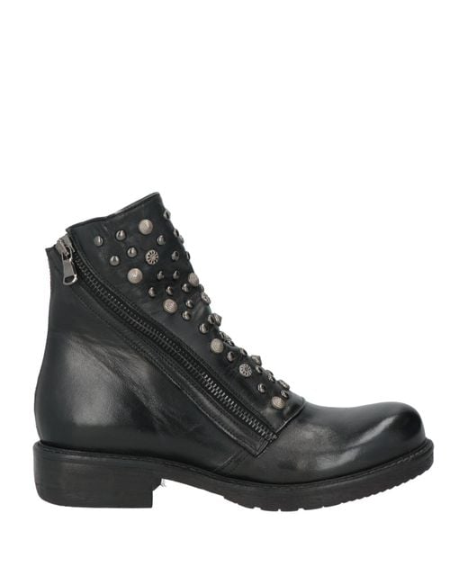 JP/DAVID Black Ankle Boots Leather