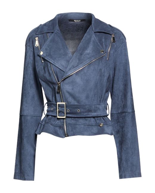 Siste's Blue Jacket Polyester, Elastane