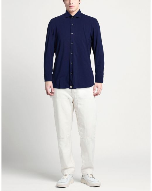 Camisa Sonrisa de hombre de color Blue