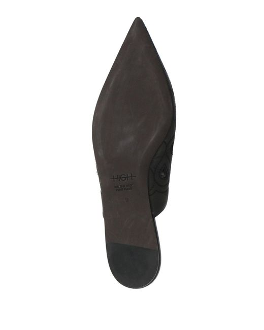 High Black Mules & Clogs