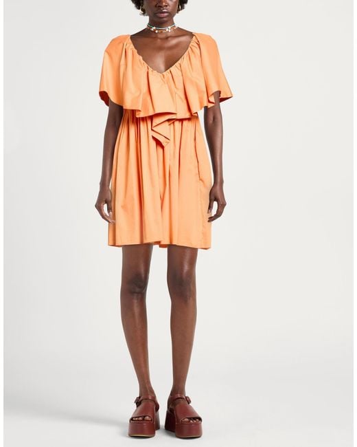 Jijil Orange Mini Dress