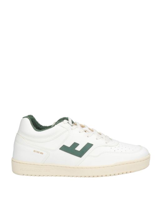 Flamingos' Life White Sneakers Textile Fibers for men