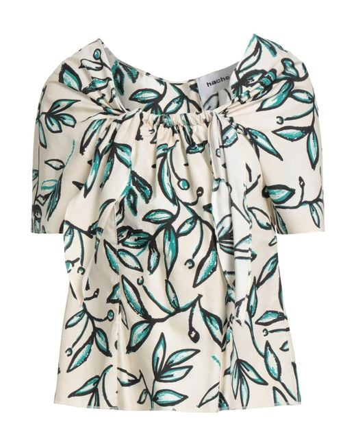 Hache Blue Top Cotton