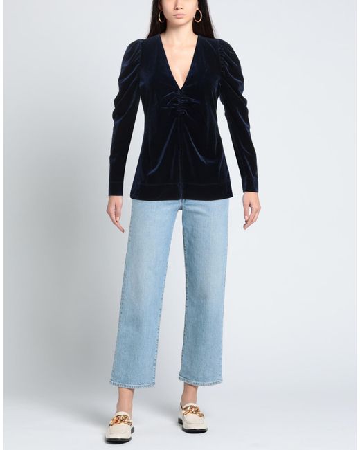 Ganni Blue Top