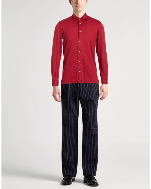 Fedeli Red Shirt for men