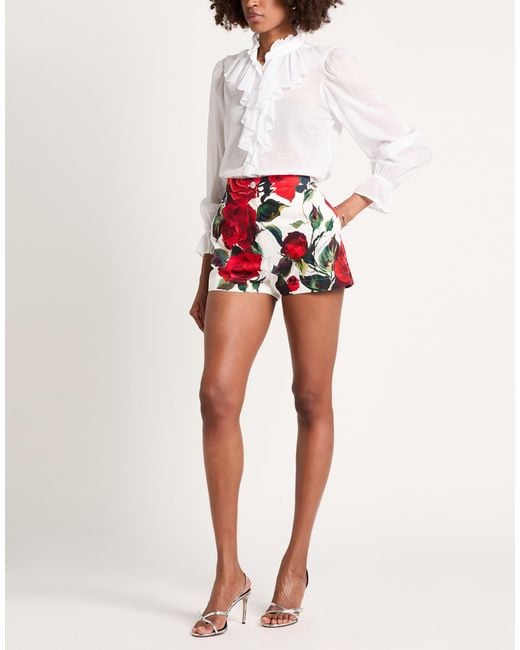 Dolce & Gabbana Red Shorts & Bermuda Shorts Cotton
