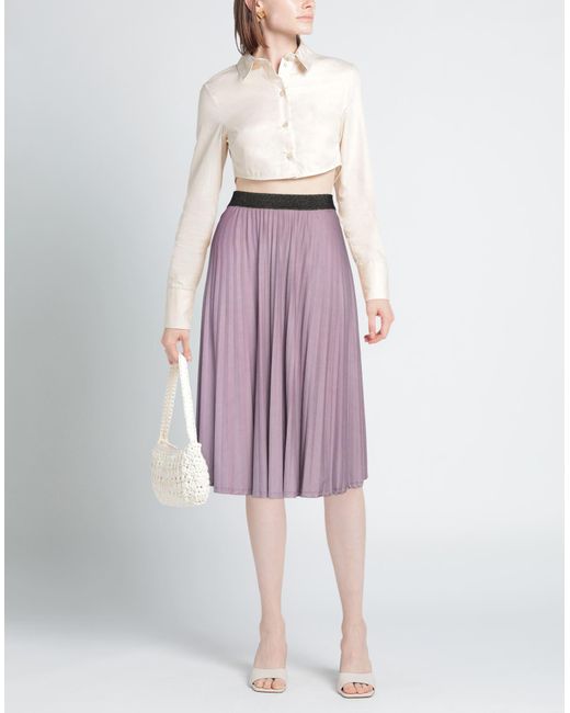 Jupe midi iBlues en coloris Purple