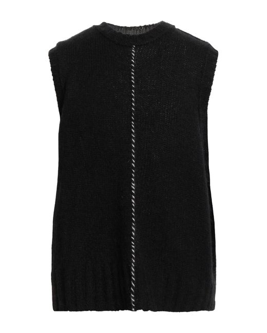 Isabel Benenato Black Sweater Wool, Mohair Wool, Polyamide for men