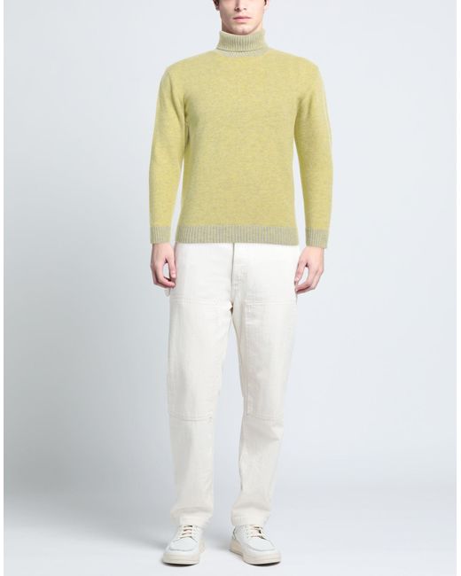 Cashmere Company Yellow Turtleneck for men