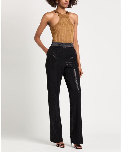 Tom Ford Brown Top Polyester, Metallic Polyester