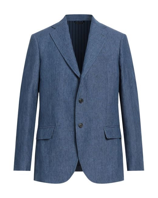 Mp Massimo Piombo Blue Blazer for men