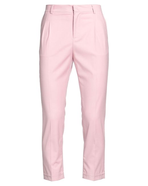 Grey Daniele Alessandrini Pink Pants for men