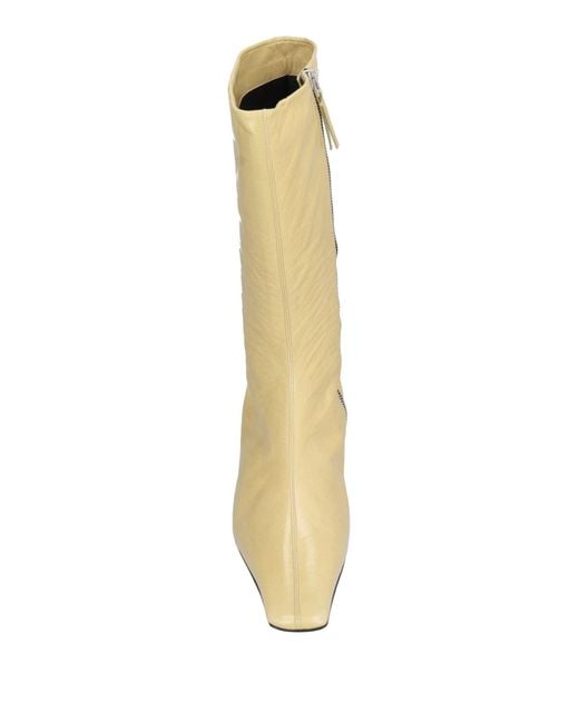 Jil Sander Natural Boot Leather