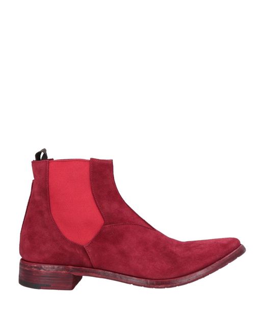 Premiata Red Ankle Boots for men
