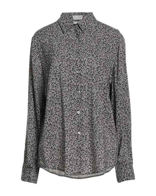 Camicettasnob Gray Shirt Viscose, Metal