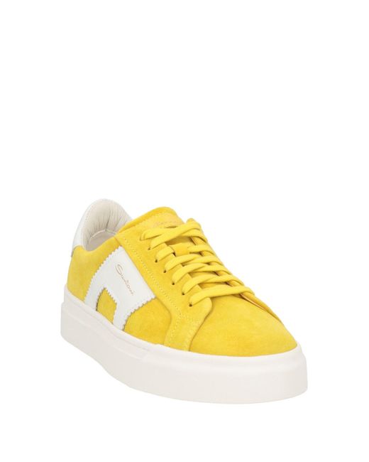 Santoni Yellow Sneakers