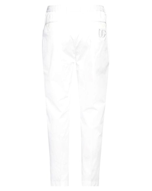 Dolce & Gabbana White Trouser for men