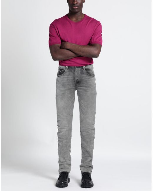 Pantaloni Jeans di Purple in Gray da Uomo