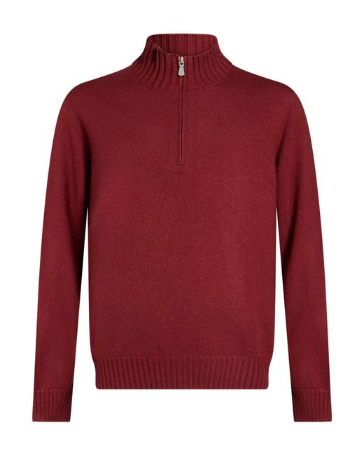 Gran Sasso Red Sweater Cashmere for men