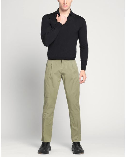 GTA IL PANTALONE Green Pants Cotton, Elastane for men