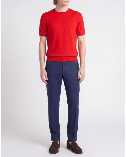 Gran Sasso Red Sweater Cotton for men