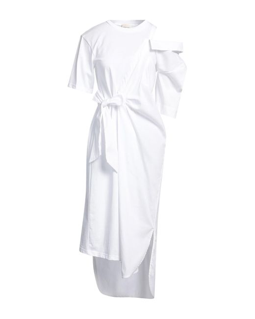 Semicouture White Maxi Dress