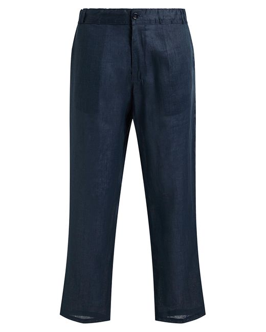 Franzese Collection Blue Pants Linen for men