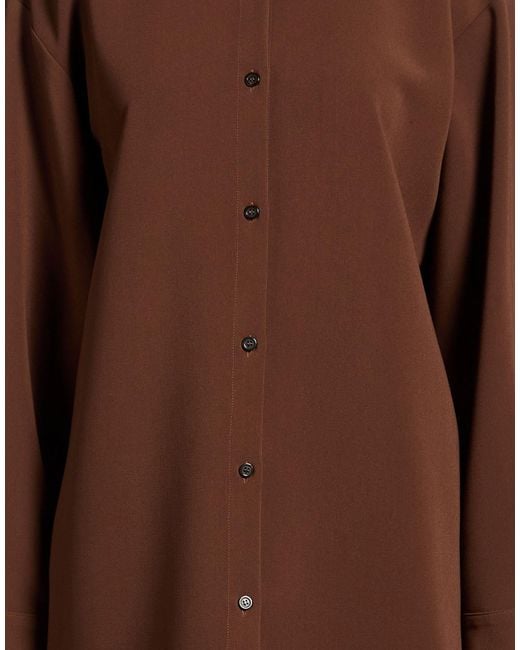 Alysi Brown Jacket Polyester, Viscose, Elastane