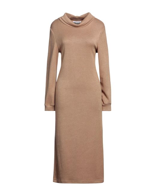 Atos Lombardini Natural Midi-Kleid