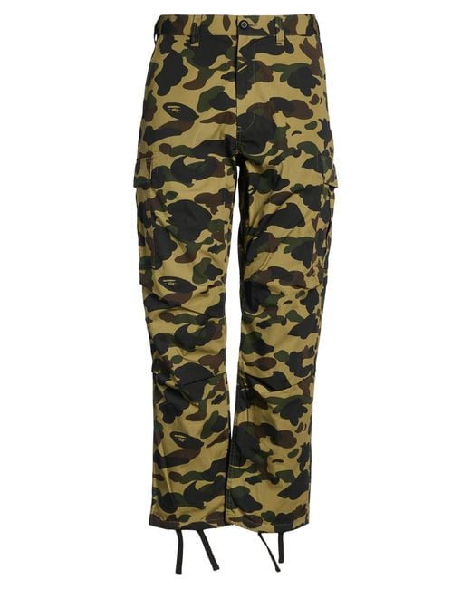 A Bathing Ape Green Pants for men