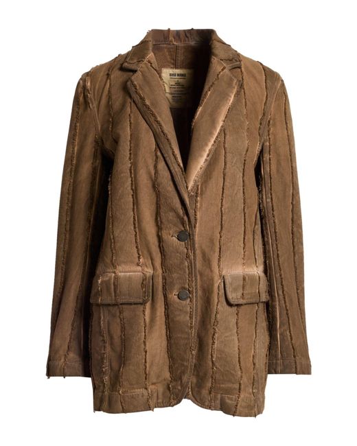 Uma Wang Brown Blazer Cotton