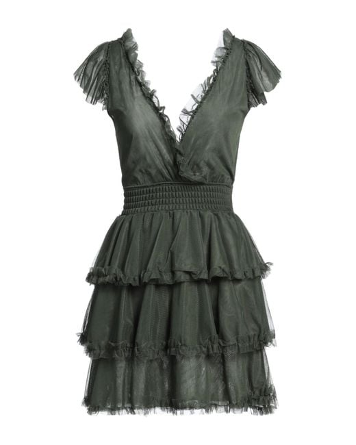 Soallure Green Mini Dress