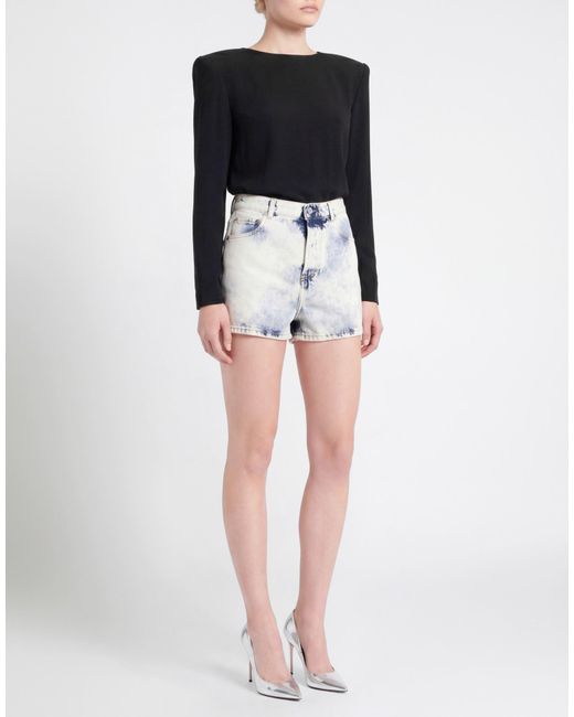 Alexandre Vauthier Blue Denim Shorts Cotton