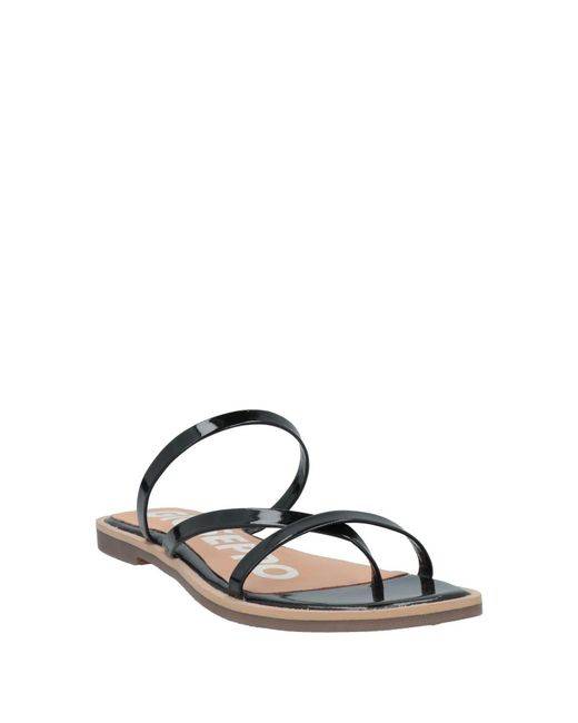Gioseppo Black Thong Sandal