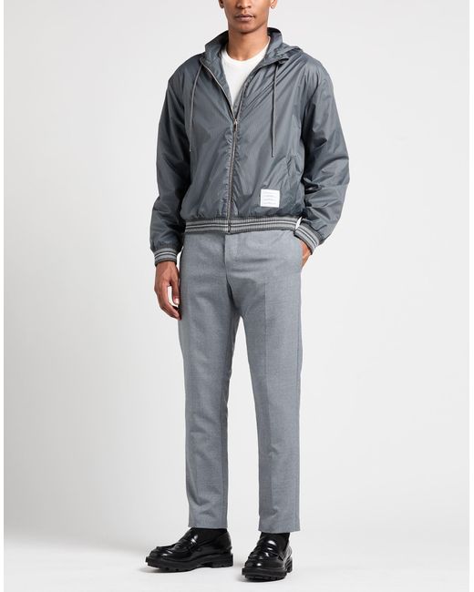 Thom Browne Gray Jacket Polyamide, Cotton, Elastane for men