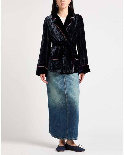 F.R.S For Restless Sleepers Black Midnight Jacket Viscose, Silk