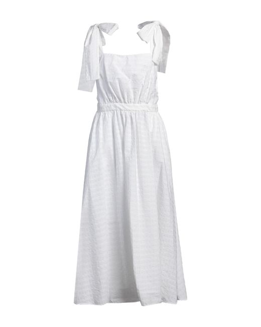 MSGM White Maxi Dress