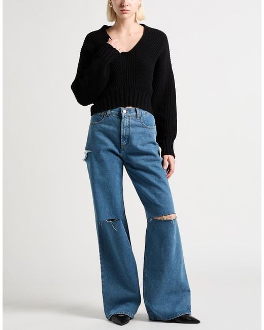 ViCOLO Black Sweater Virgin Wool, Polyamide