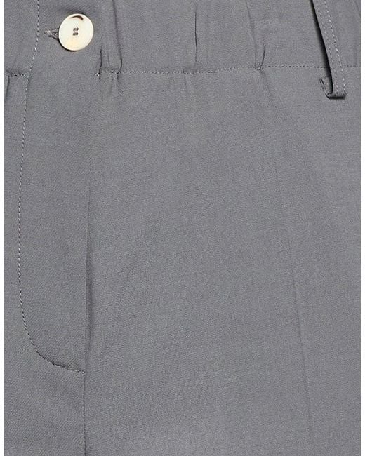 Alysi Gray Pants Virgin Wool, Elastane