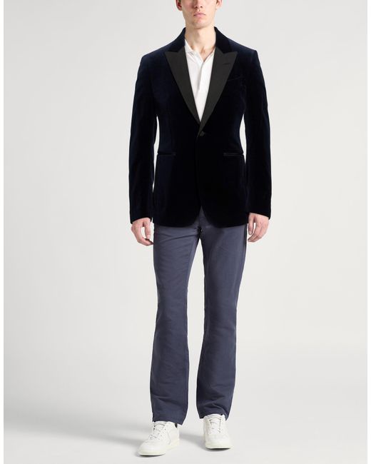 Dunhill Blue Midnight Blazer Cotton for men