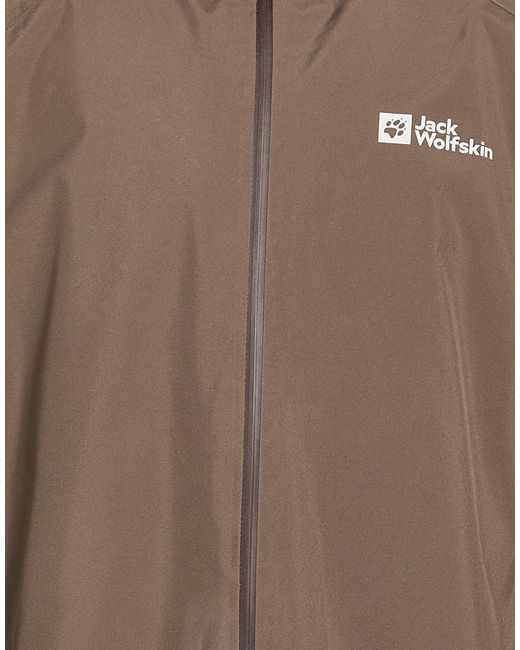 Jack Wolfskin Brown Khaki Jacket Polyester for men