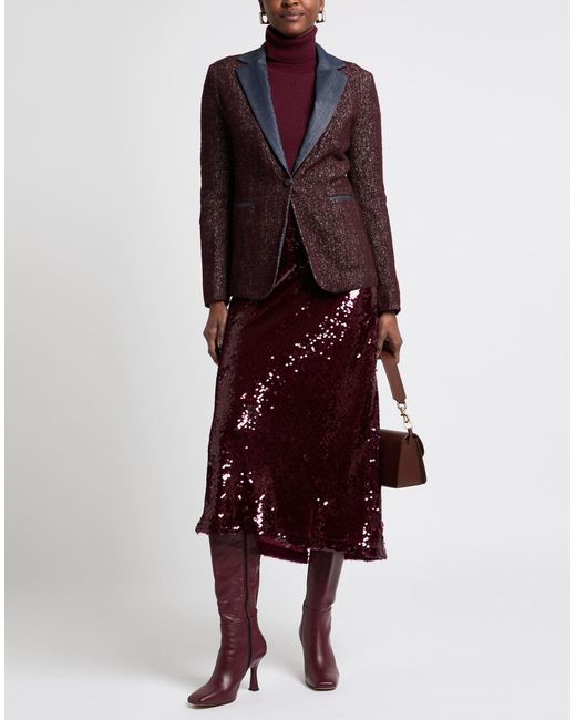 Jacob Cohen Purple Blazer Cotton, Wool, Viscose, Polyamide, Elastane